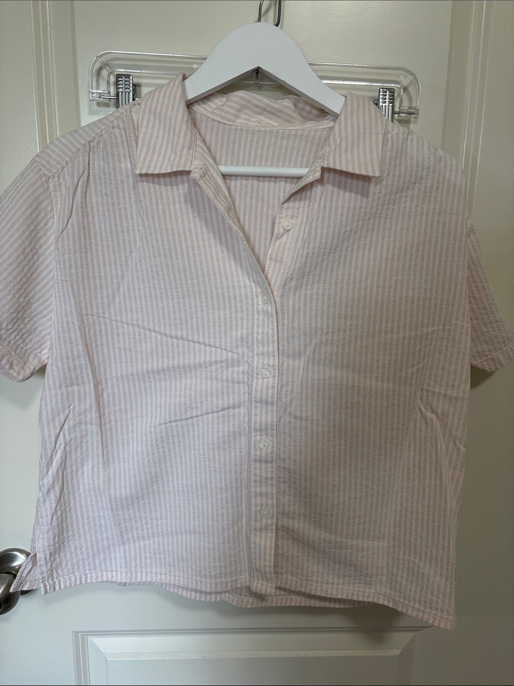 Uniqlo x Princesse Tam Tam Pink and White Stripe Pajama Set